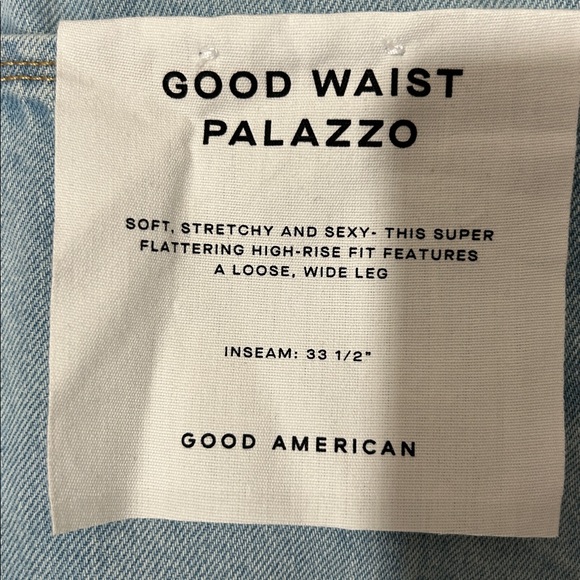Good American Good Waist Palazzo Jeans - Picture 5 of 9